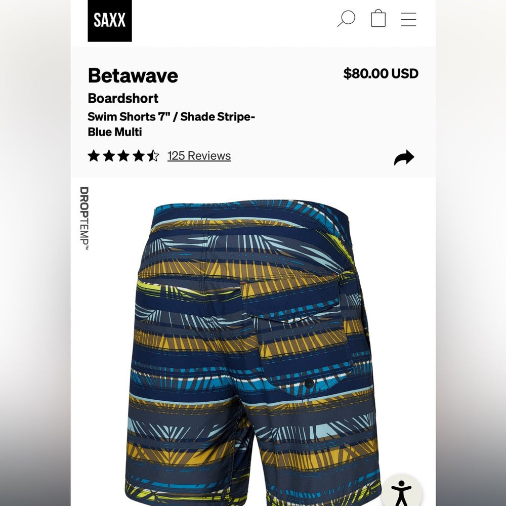 Bettawave Boardshort
Swim Shorts 7" / Shade Stripe- Blue Multi